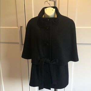 Betsey Johnson Elegant Black Women's Wool Cape